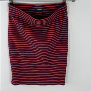 Madewell skirt small black and red